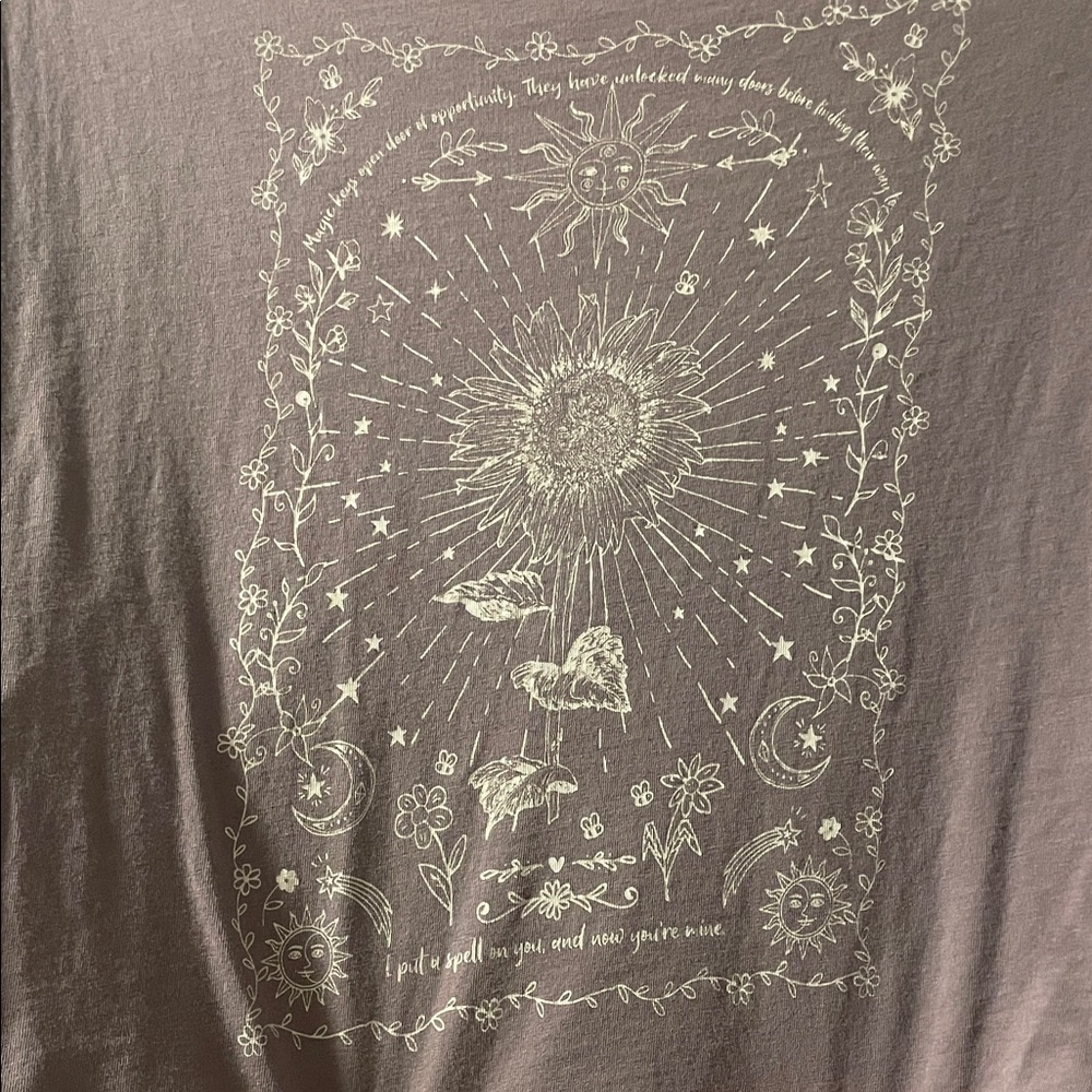No Boundaries Gray Graphic Top